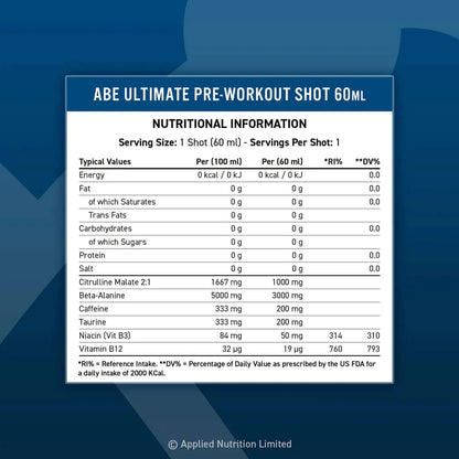 Applied Nutrition Pre Workout Shots